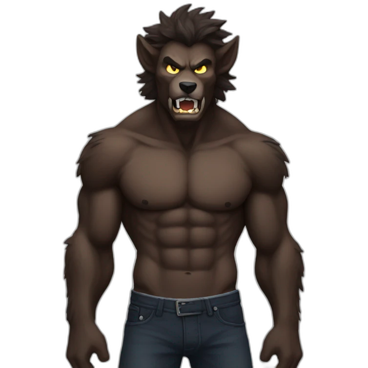 werewolf abs emoji