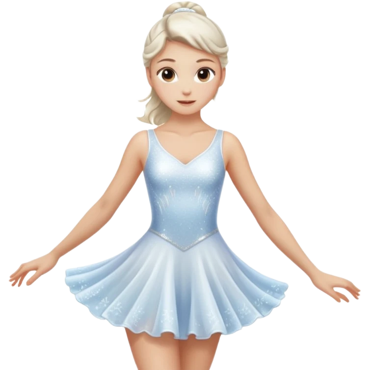 Ice skater girl emoji