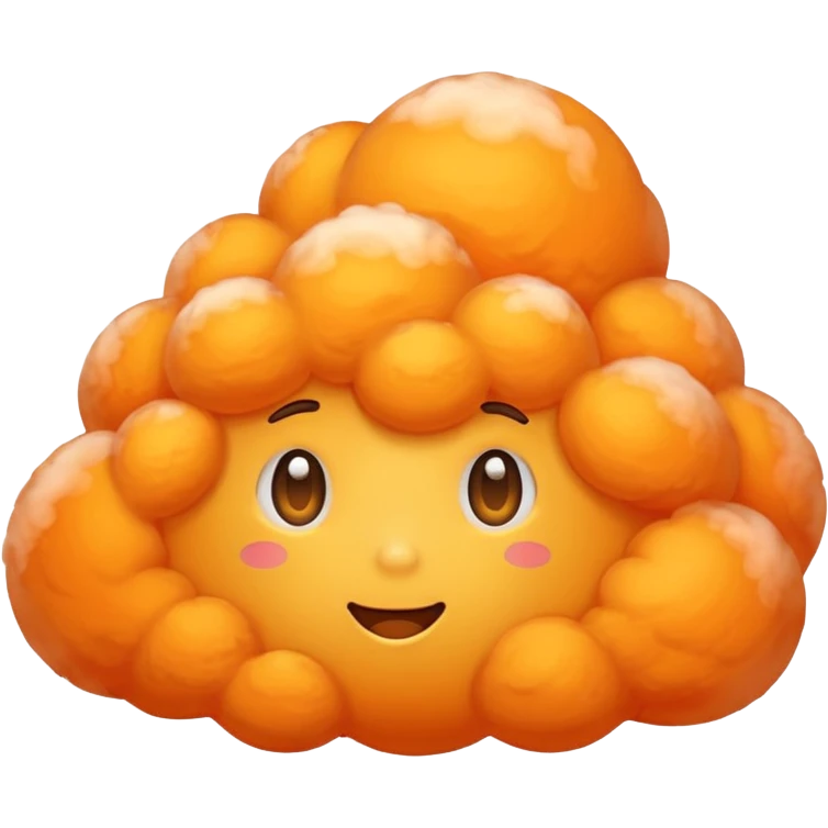 Orange cloud  emoji