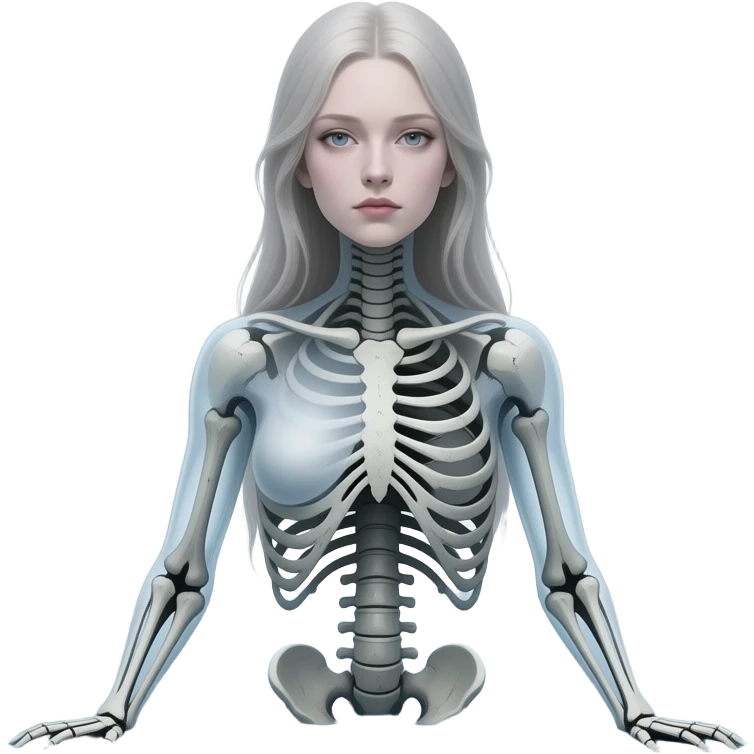 deformed ethereal upper body maiden's corpse hovers over frozen lake - a Gustave Doré piece, depicting traitors frozen in a lake of ice in the ninth circle of Dante's Inferno emoji