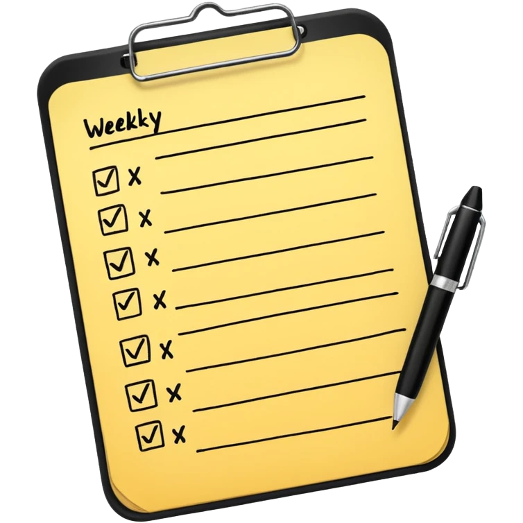weekly to-do list emoji
