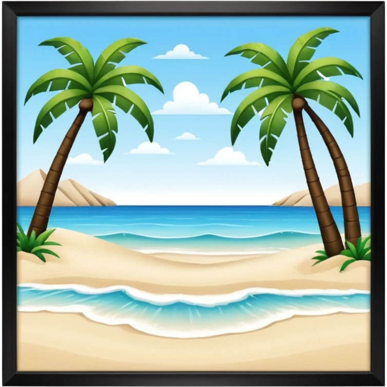 playa paisaje emoji