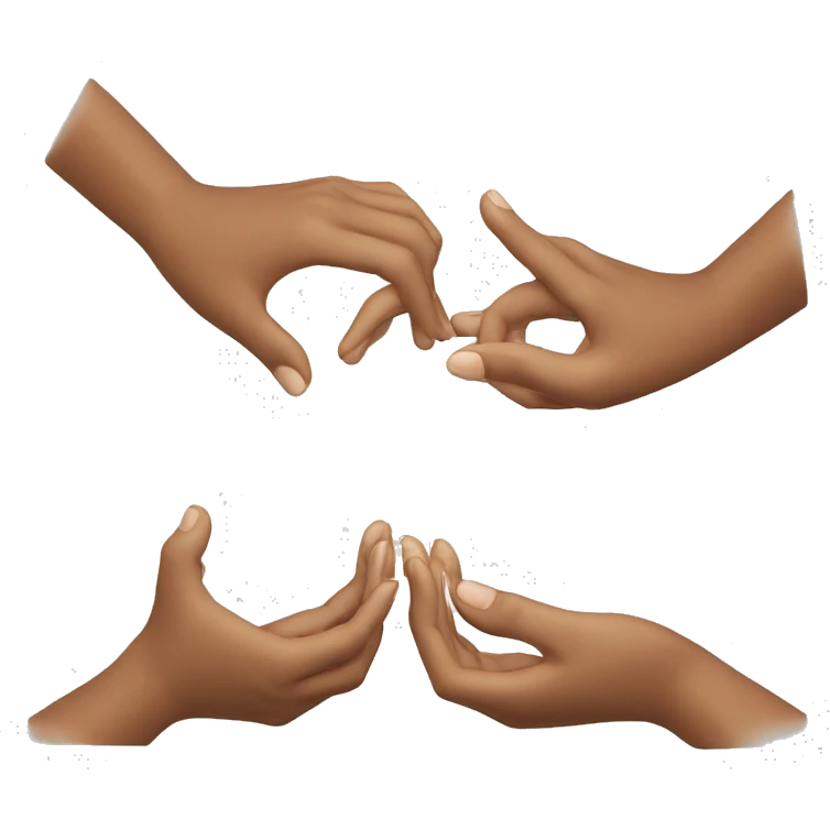 hands making hea emoji