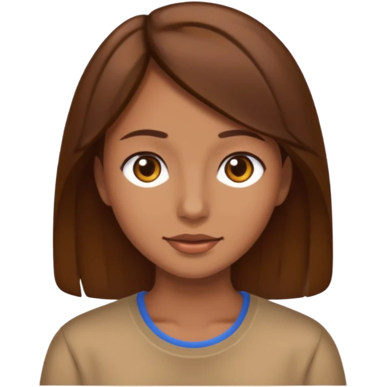 brown hair emoji