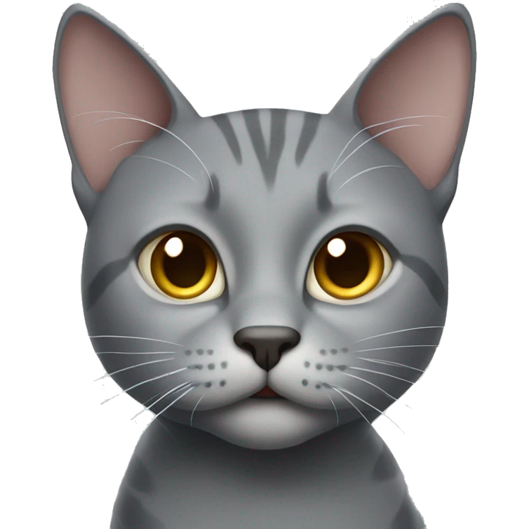 gray cat cunning emoji
