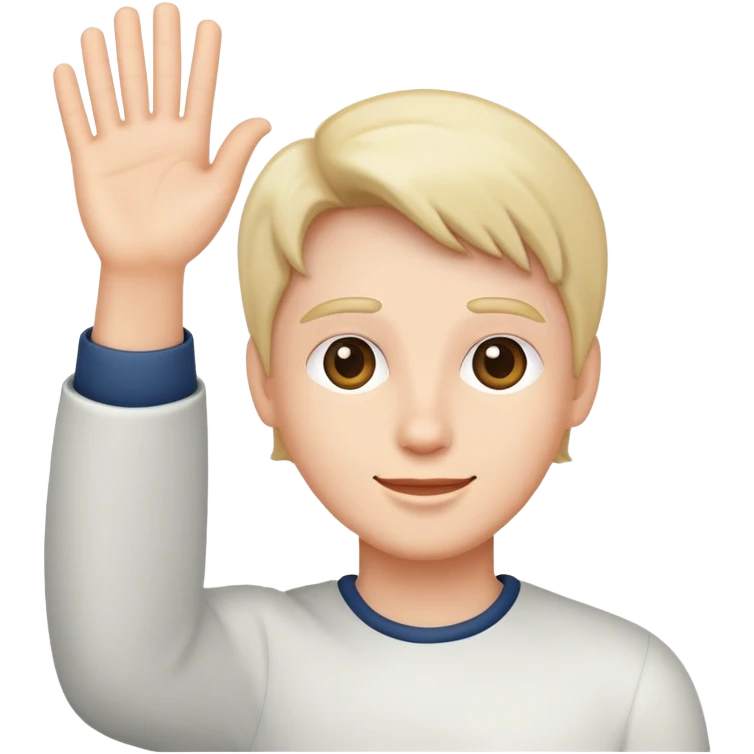 Me waving emoji