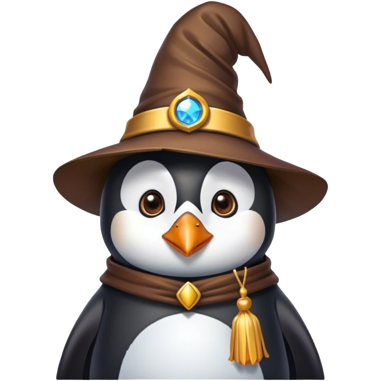 Penguin Wizard emoji