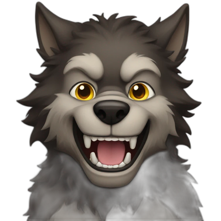 werewolf happy emoji