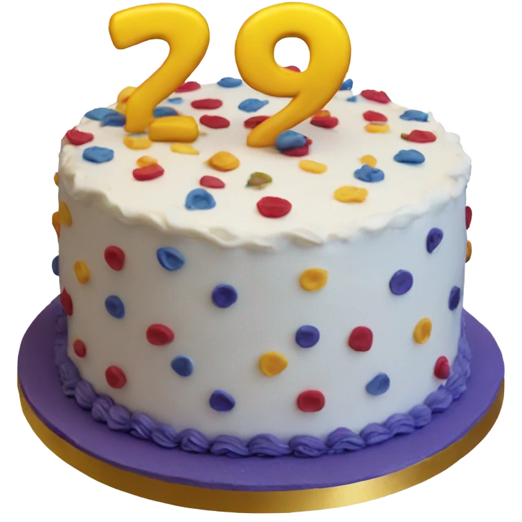 29th birthday cake  emoji