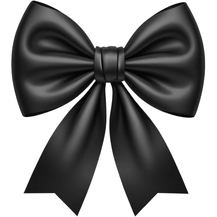 
Cute Black bow emoji