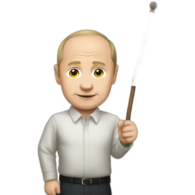 putin waving white flag emoji
