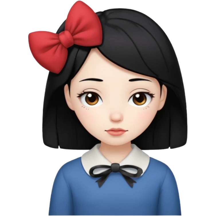 😴🎀عندها شعر اسود بس بشكل بنت تبي تنام emoji