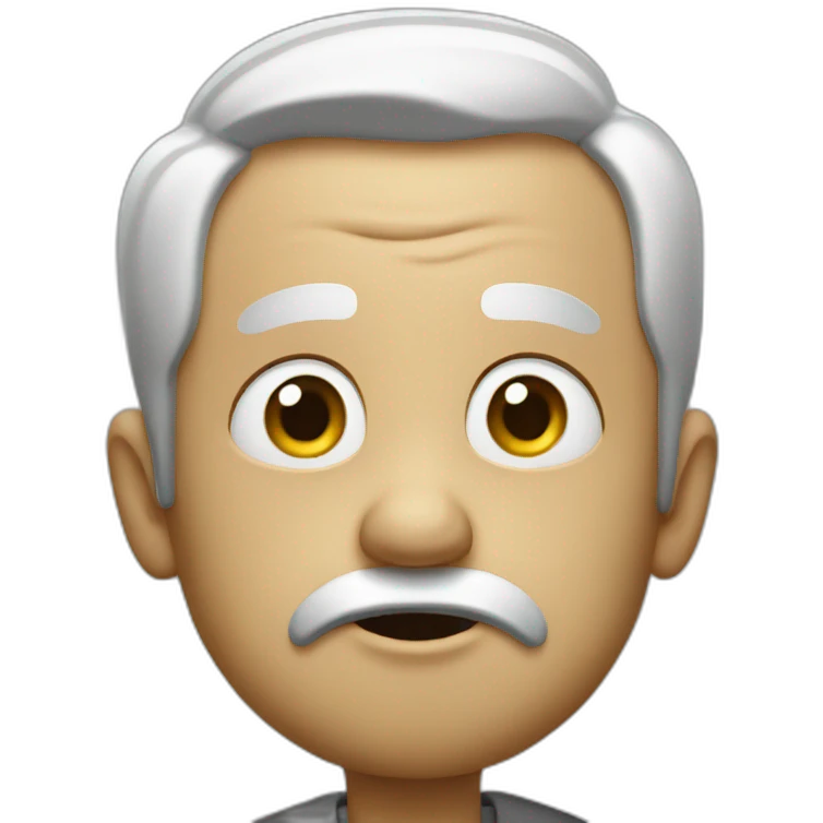 very confused albert emoji