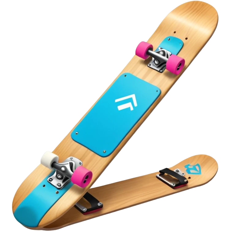 snow board,colorful, negative: character. emoji