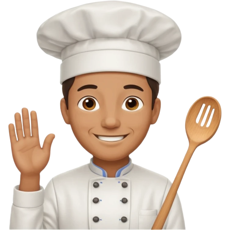 Cook Man face and chest  emoji