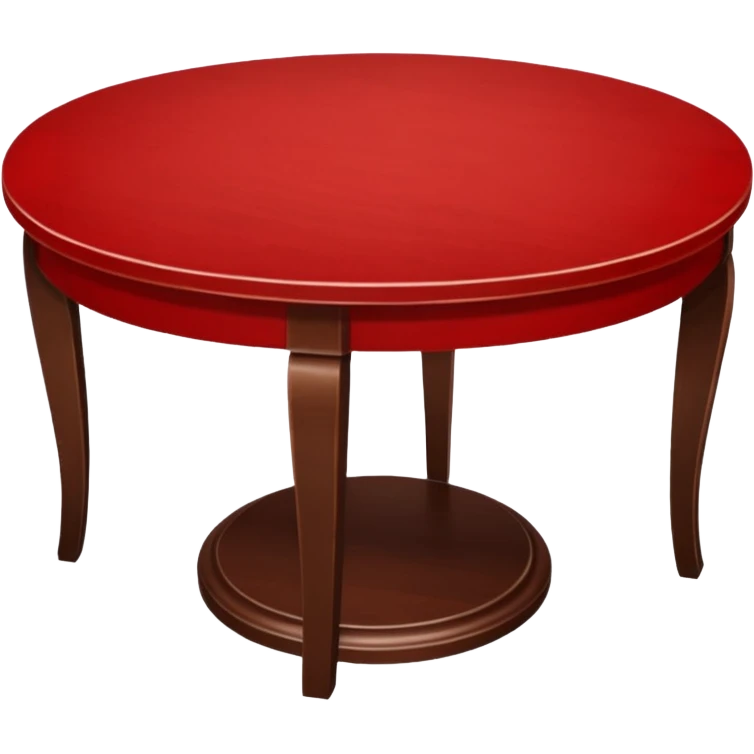 Round red table  emoji