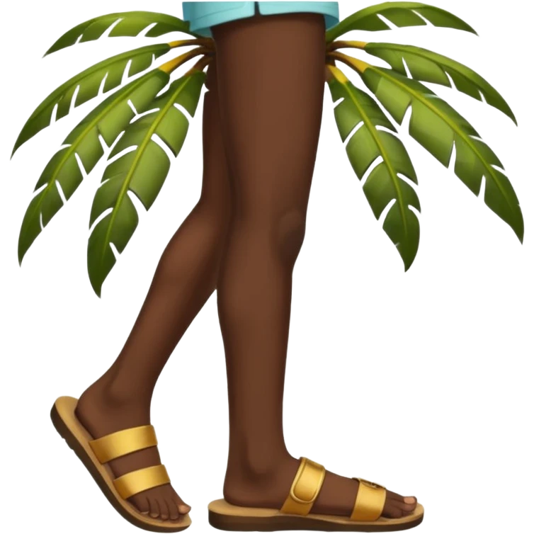 
palm in profile shows feet emoji