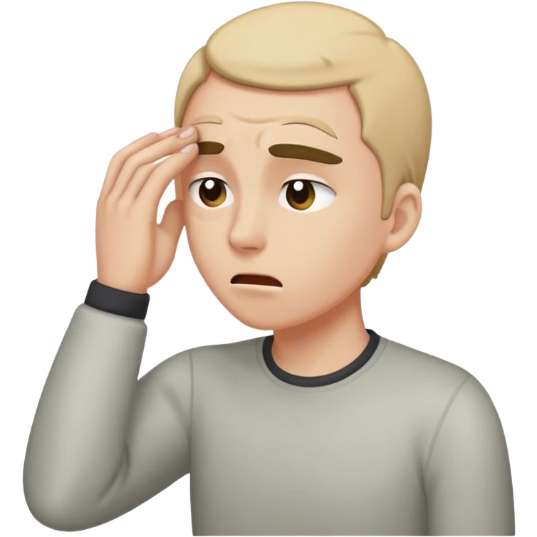 Normal emoji smacking his forehead emoji