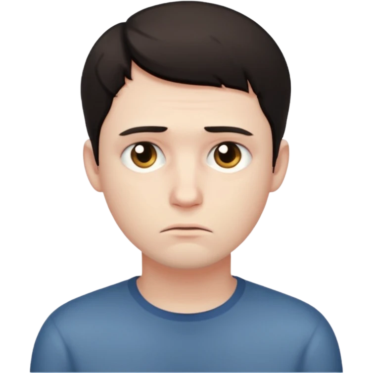 sad man light emoji