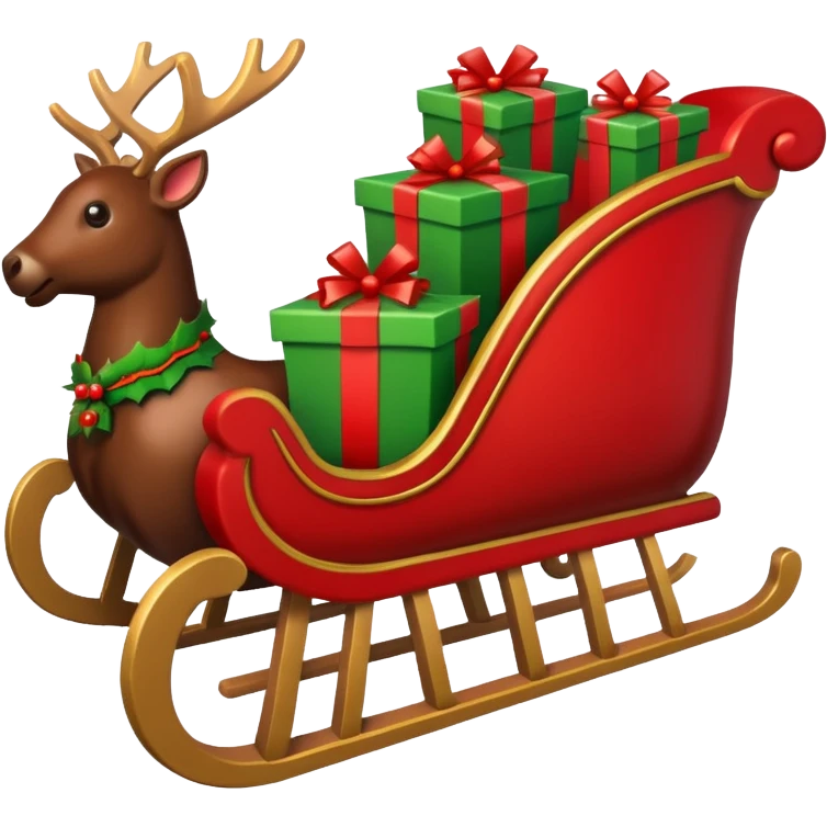 Christmas sleigh emoji