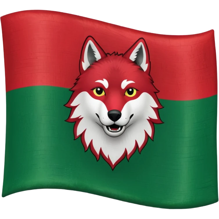 Alte Tschetschenien Flagge mit den wolf drauf emoji