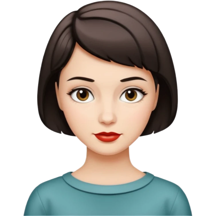 1950s short hair woman emoji