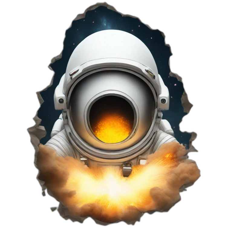 explosion astronaut emoji