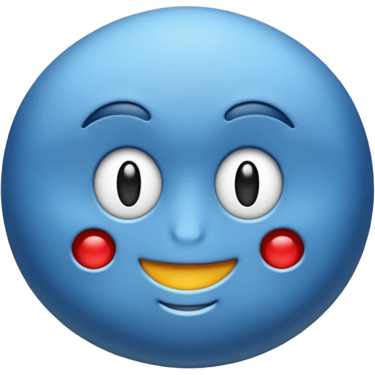 Голубой бантик emoji