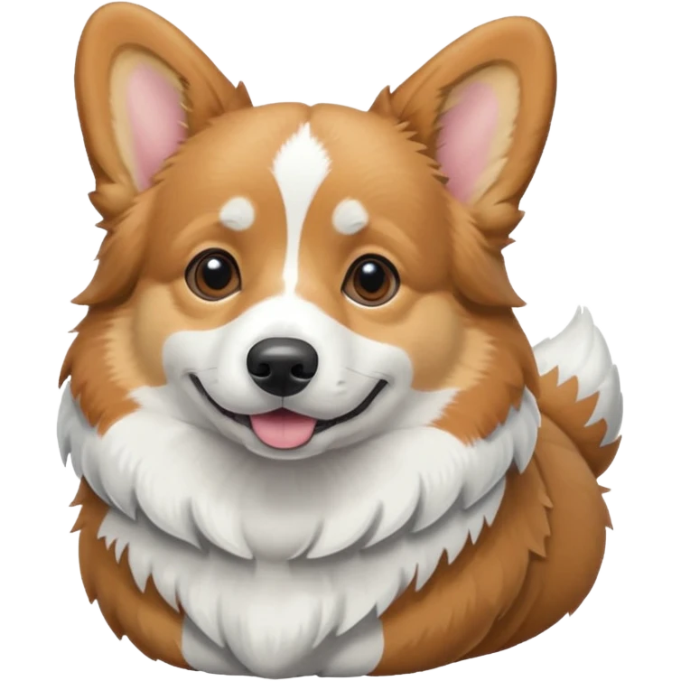 Gray corgi emoji