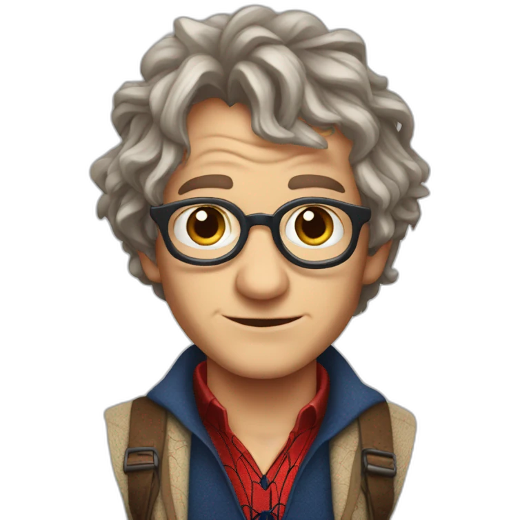 bilbo baggins as spiderman emoji