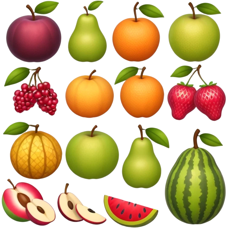 Fruits emoji