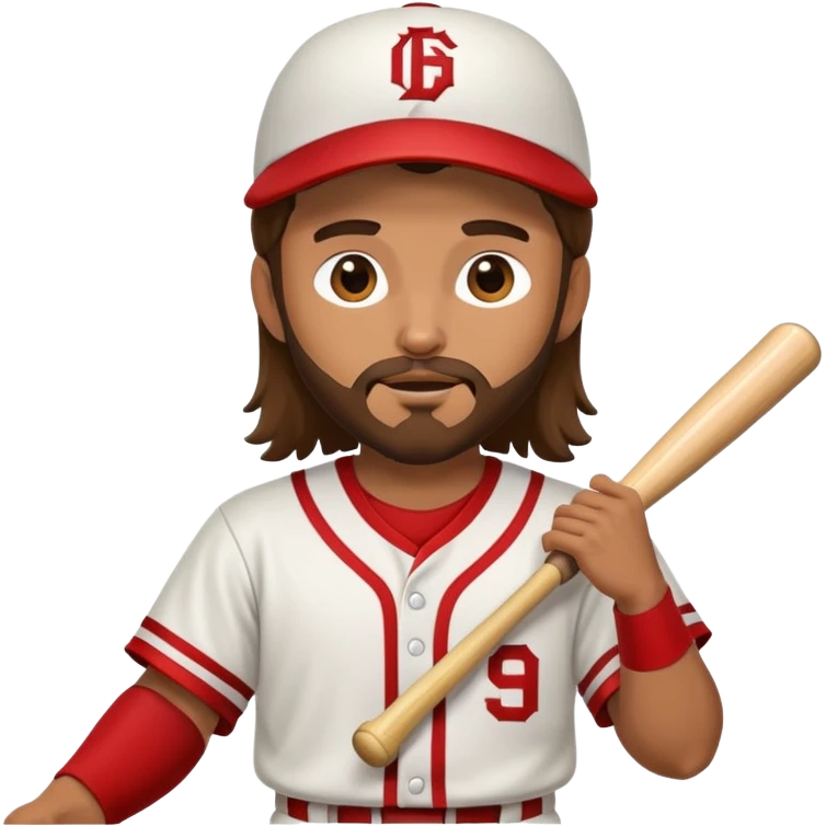 Jesus playing baseball emoji