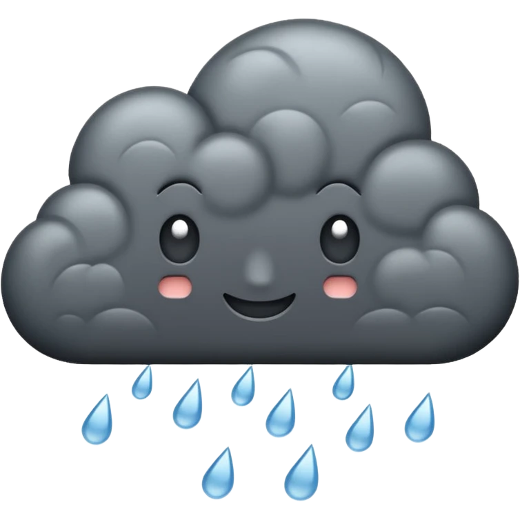 rain cloud emoji