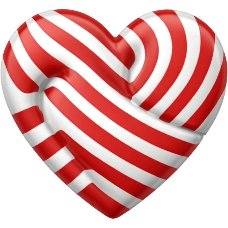 heart shaped peppermint candy emoji