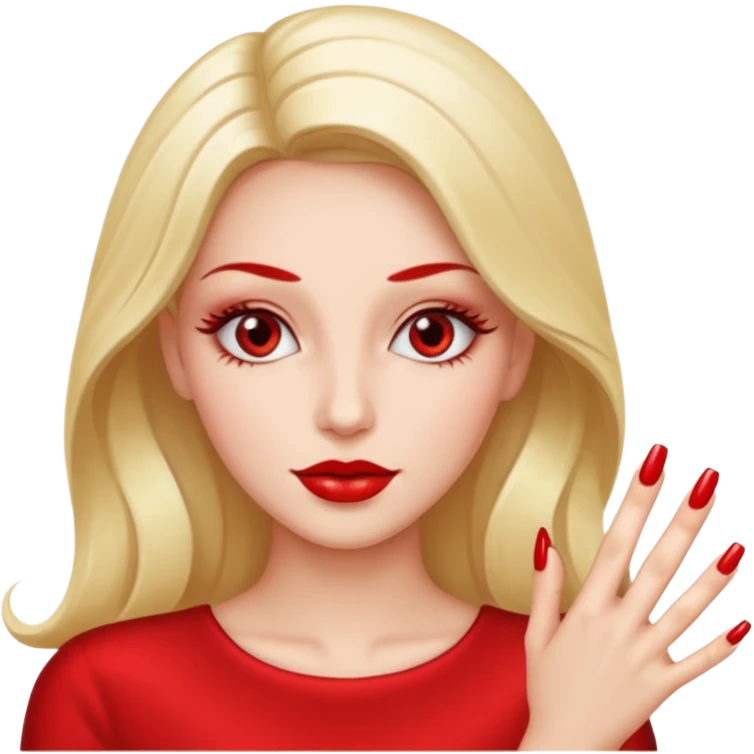 Diva with nails emoji