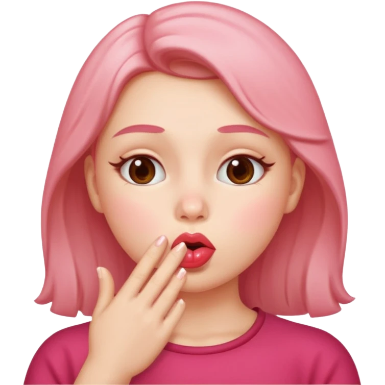 A human blowing kisses emoji