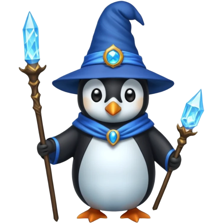 Penguin Wizard emoji
