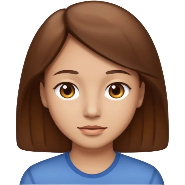 I am kinda ok looking with brown hair emoji