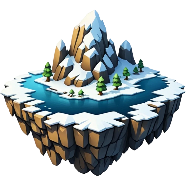 snow flying island emoji
