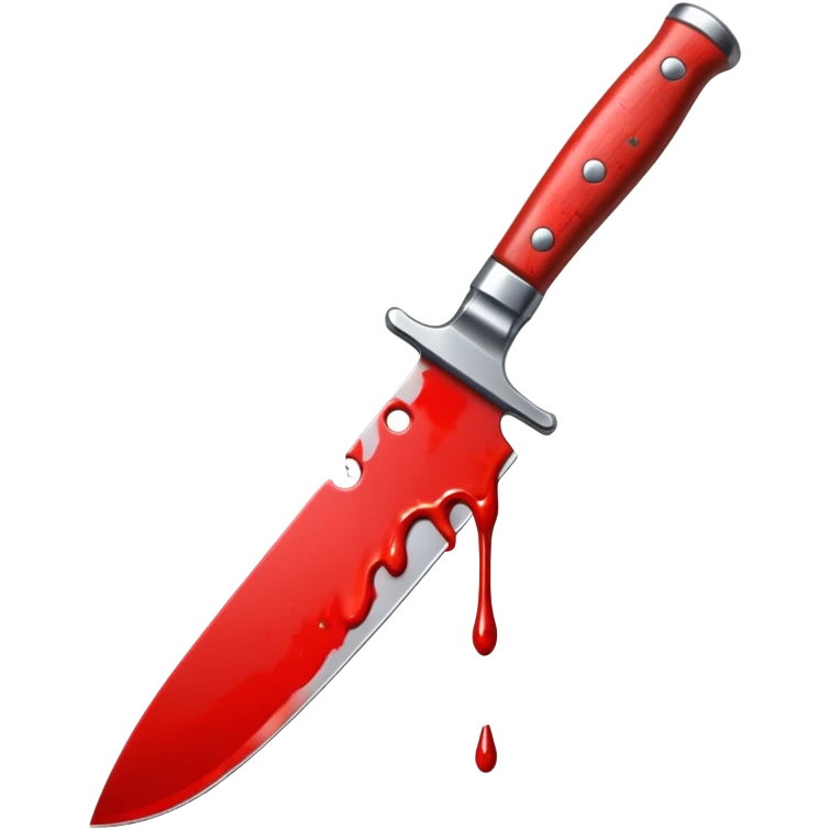 Bloody knife with gore  emoji
