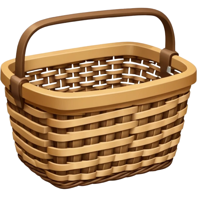 patterned empty wicker basket emoji