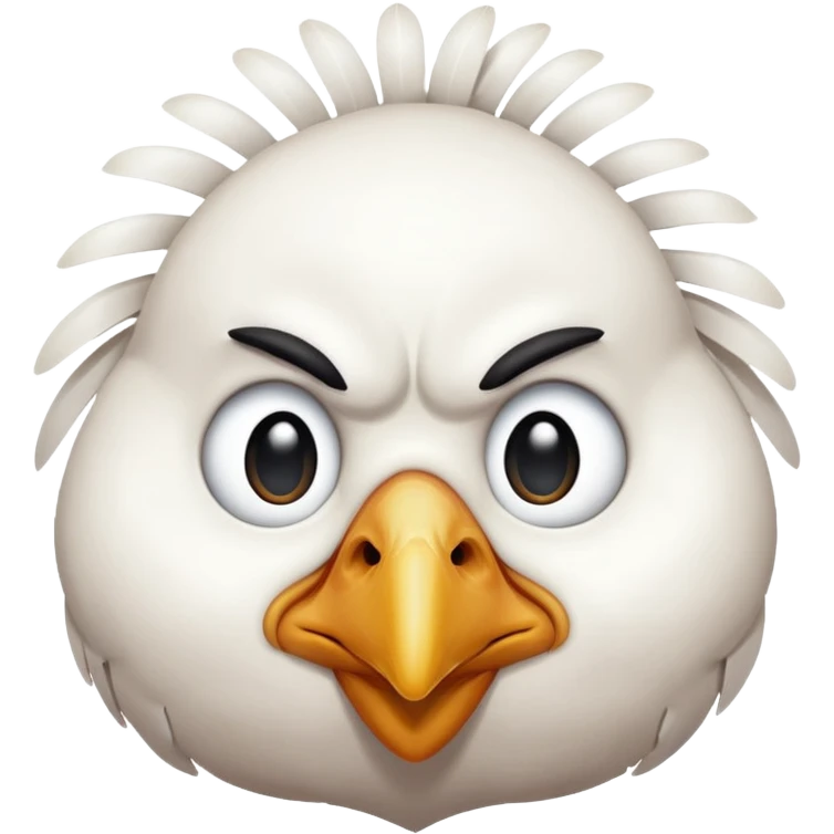 Sad chicken crying emoji