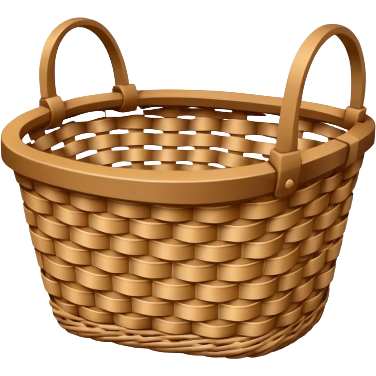 patterned empty wicker basket emoji
