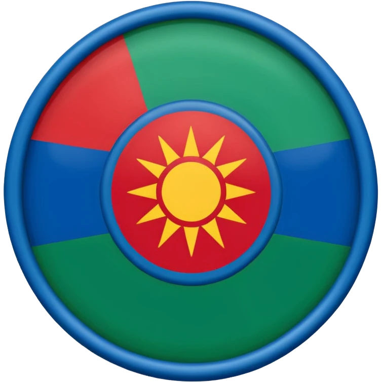 Drapeau gitan emoji