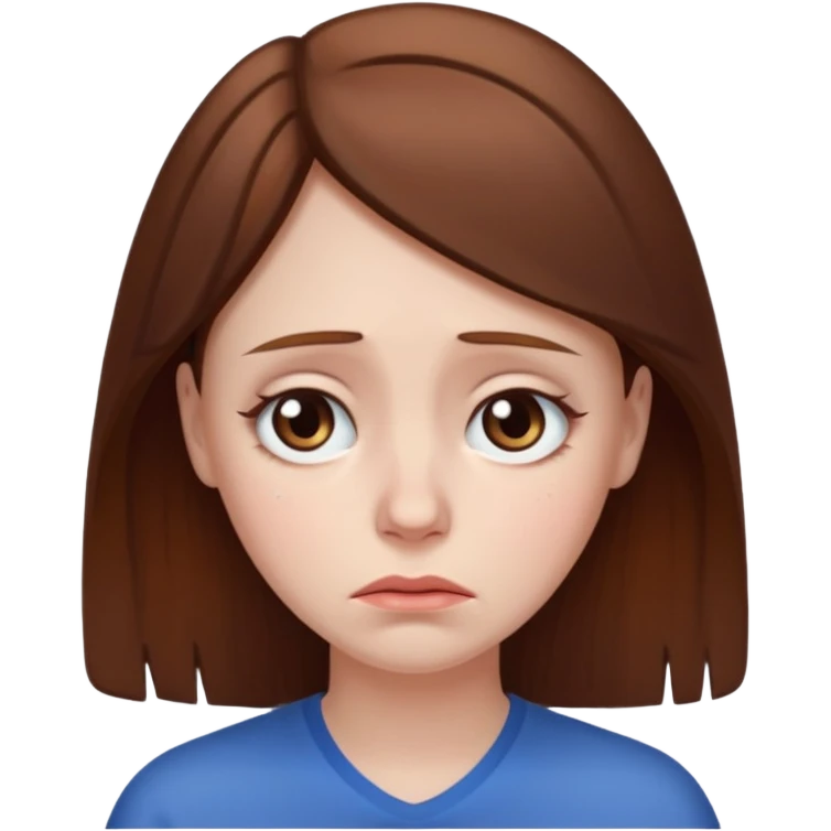 sad 30 year old woman emoji
