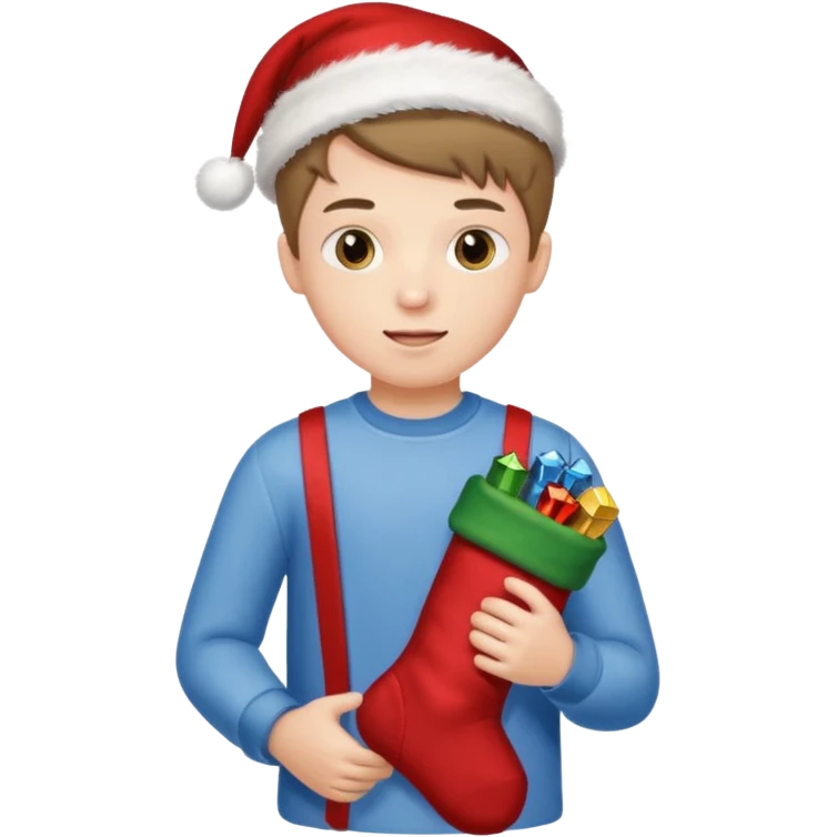 پسر و جوراب تو دستش emoji