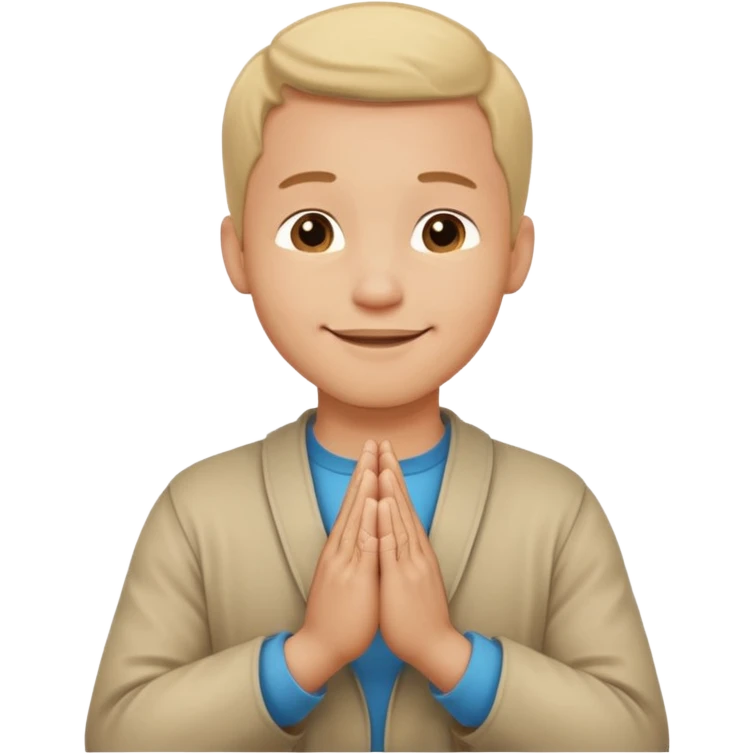 🧔🏻🙏🏻 😃 emoji