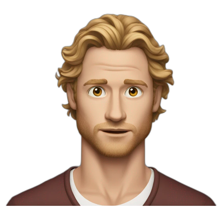 long hair actor sam reid emoji