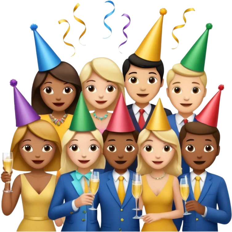 people drink champagne emoji