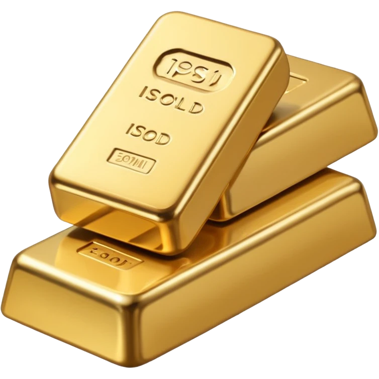 gold head set and 1gold bar emoji